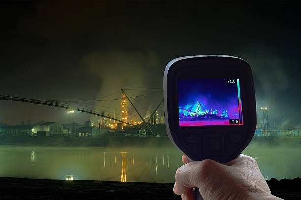 thermal imaging supervision of oil refinery